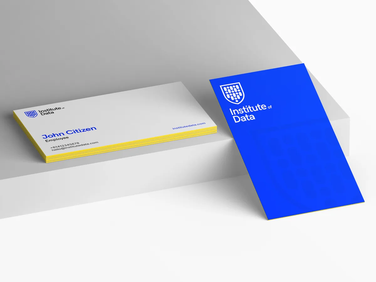 Institute of Data business card
