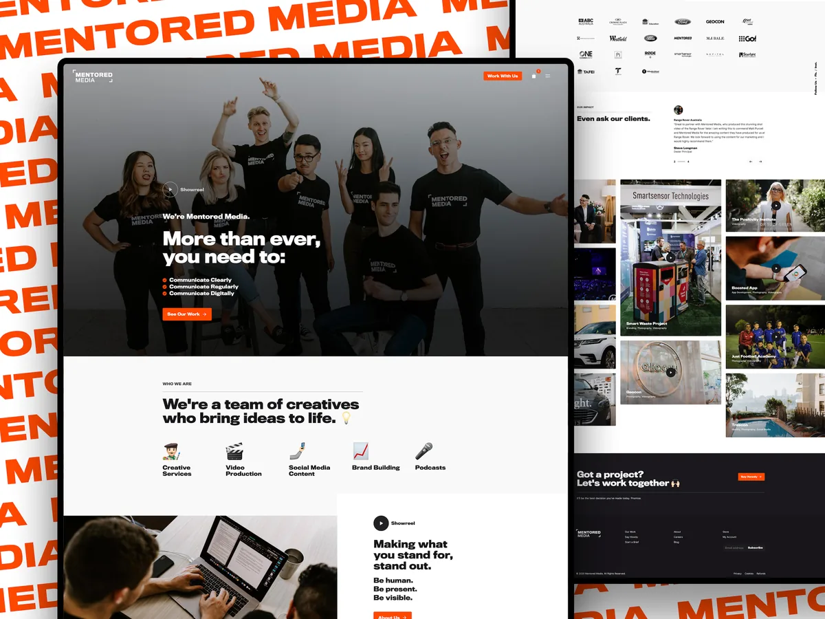Mentored Media website