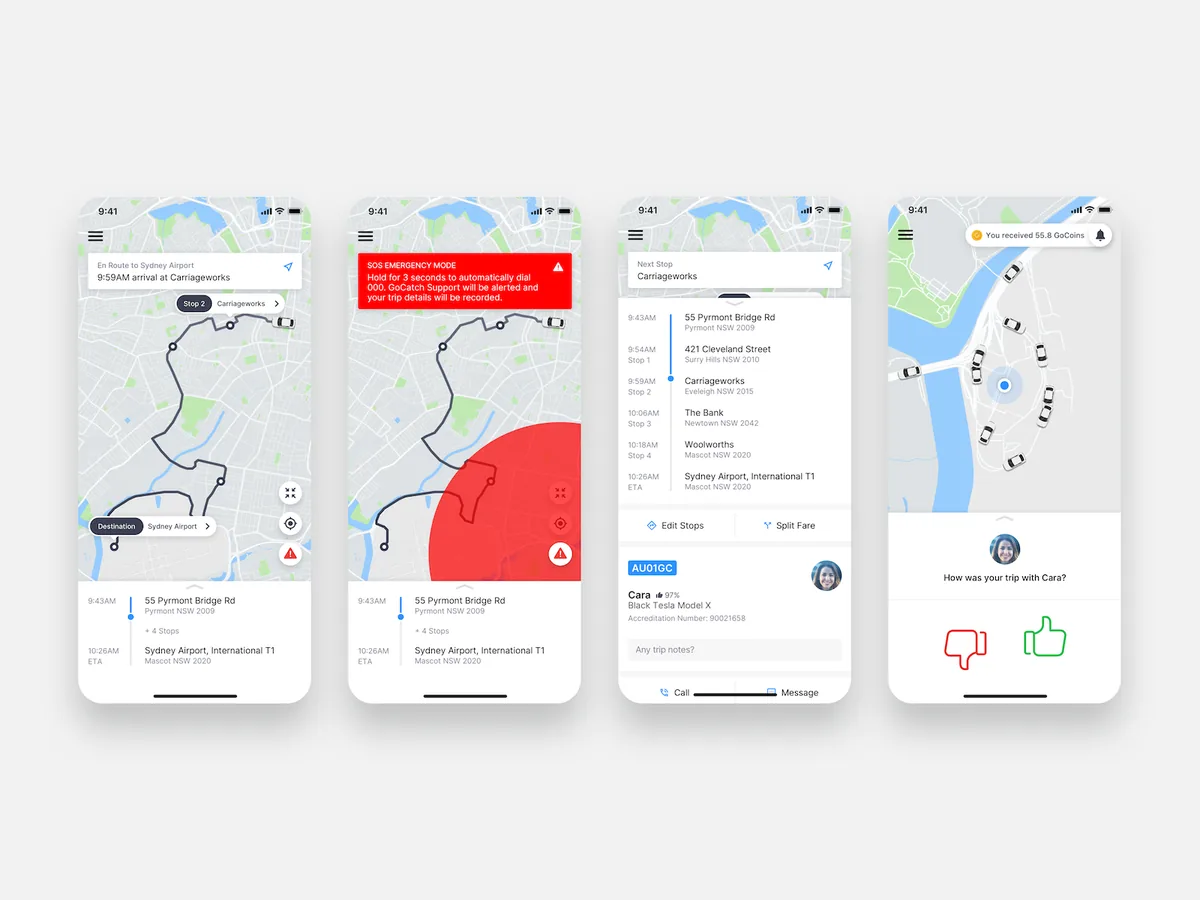 GoCatch trip overview