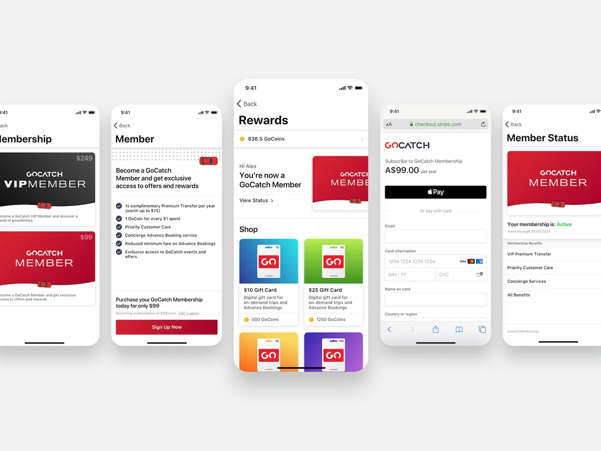 GoCatch Rewards membership signup