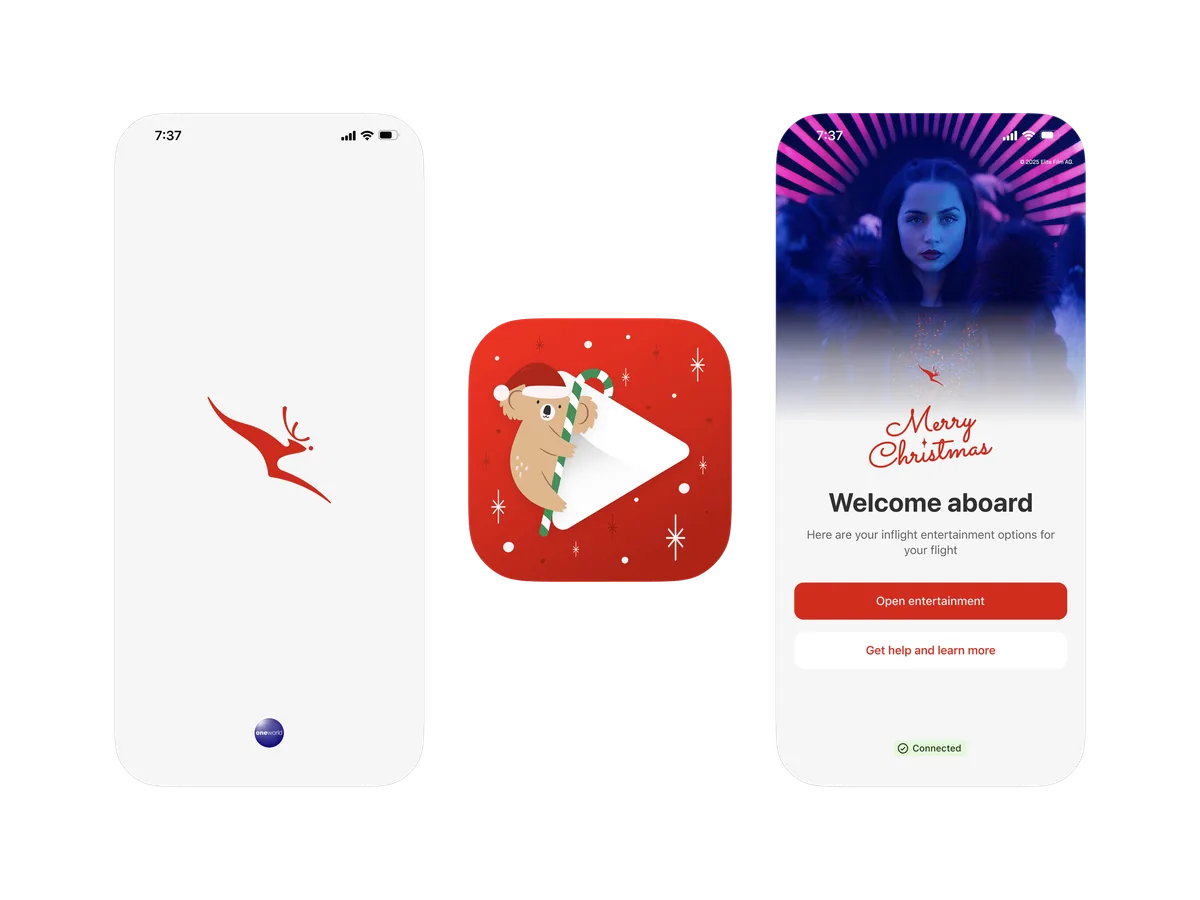 Qantas Entertainment Christmas 2025 theme