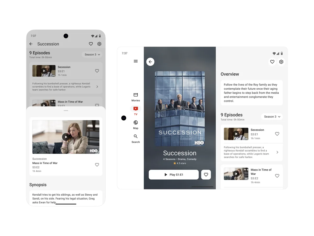 Qantas Entertainment show detail and episodes on Android